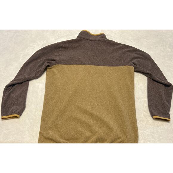 Columbia Sweatshirt Men’s Size Medium Brown Pullover 1/2 Button Mock Neck - Picture 5 of 6